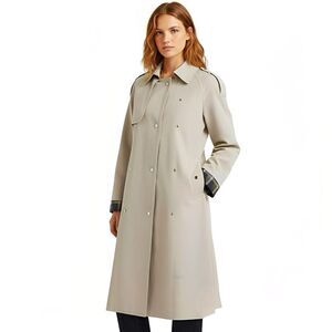 One Nine Eight Six 1986 Womens Trench Coat Sz XL Jacket Minimalist Winter Fall